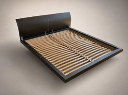 Designerbett Echtleder Bett 180x200 inkl.BICO Lattenroste