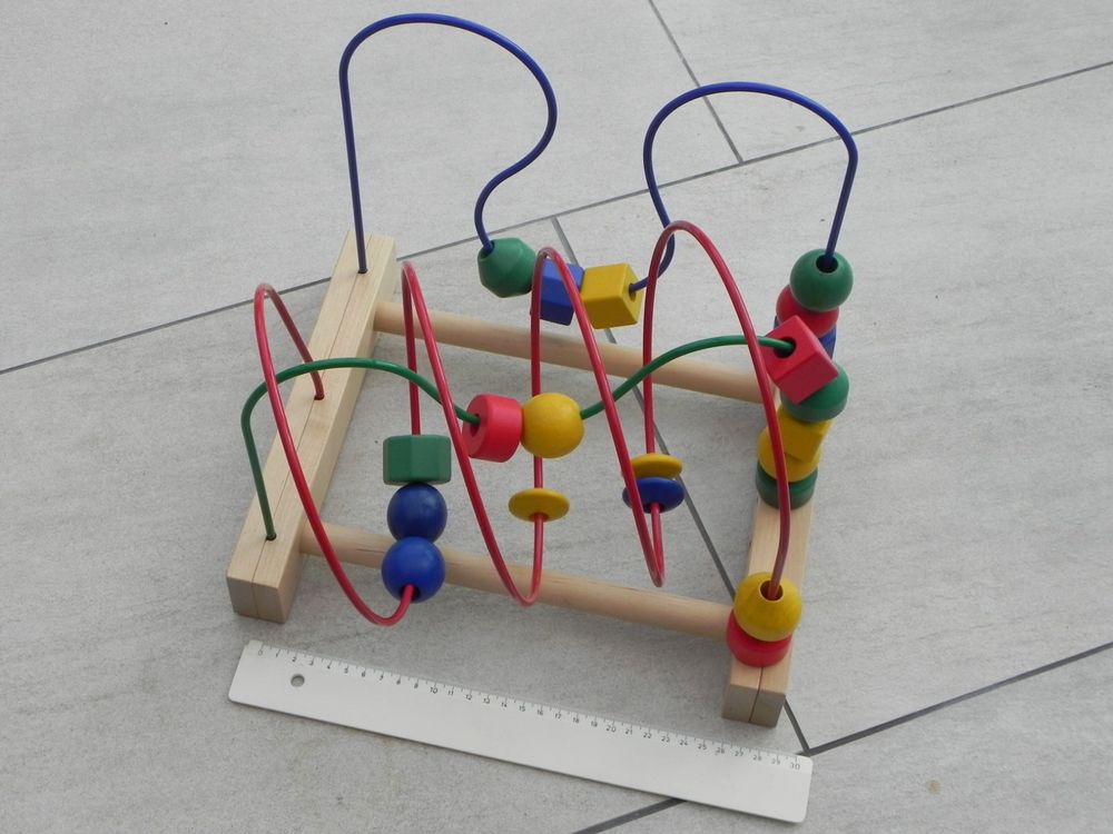 Baby's Only Motorikschleife - Silikon & Holz Kugelbahn Für Babys 3-18 Monate