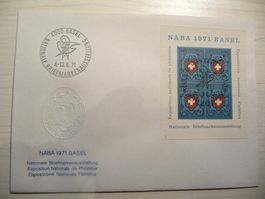 5 NABA Blocks Basel 1971 / ET  / Versch. Blocknummern