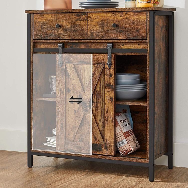 Kommoden: Beistellschrank Sideboard mit Regalebene Schiebetür VALENTIS – Neu und originalverpackt aus Lachen SZ von MAMORU-MOEBEL 5