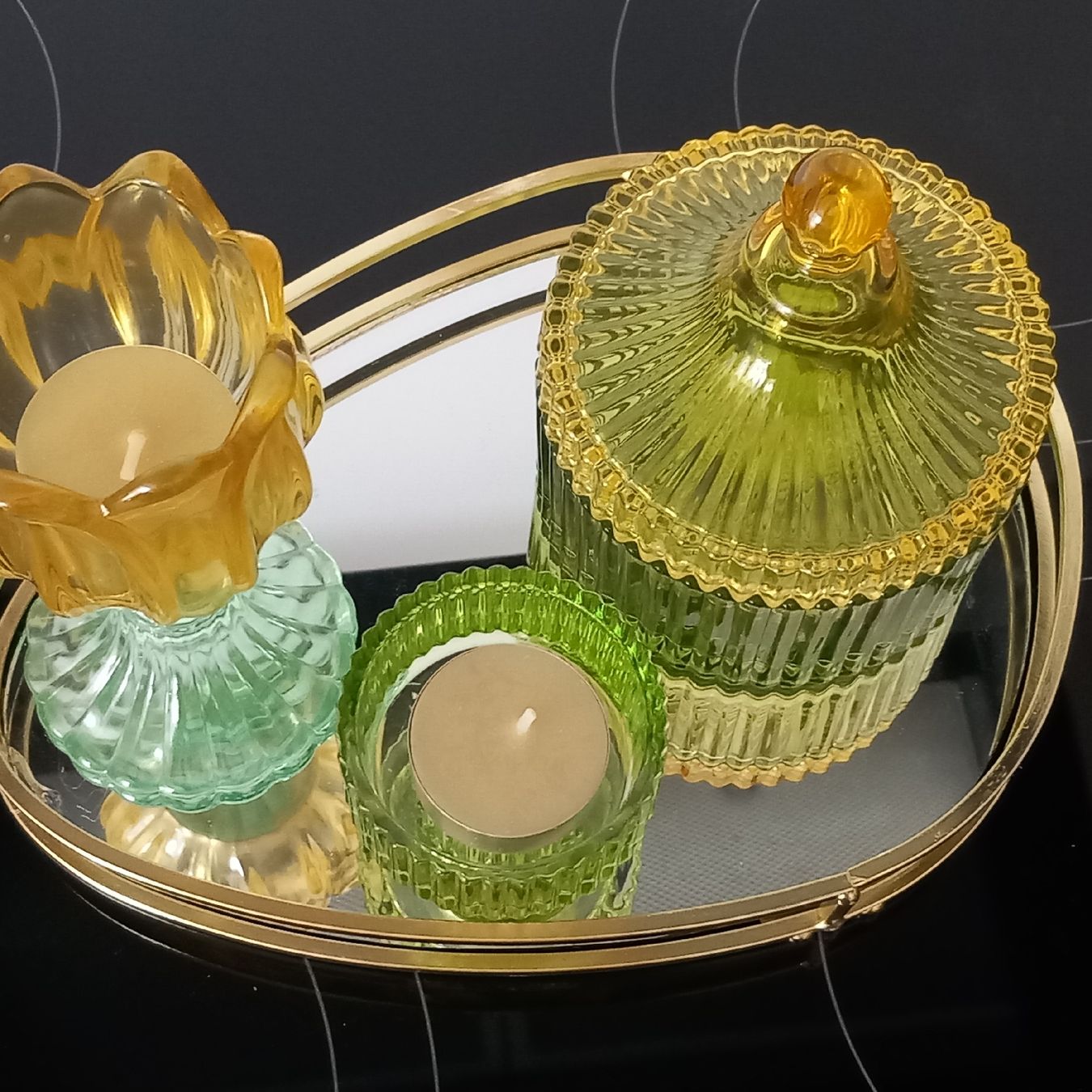 Gläser: Summer- Time: 3er Deko Glas Set – Neu (gemäss Beschreibung) aus Aegerten von gismolini 8