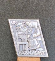 Fasnachtsplakette Basel von 1968, versilbert, fairer Versand