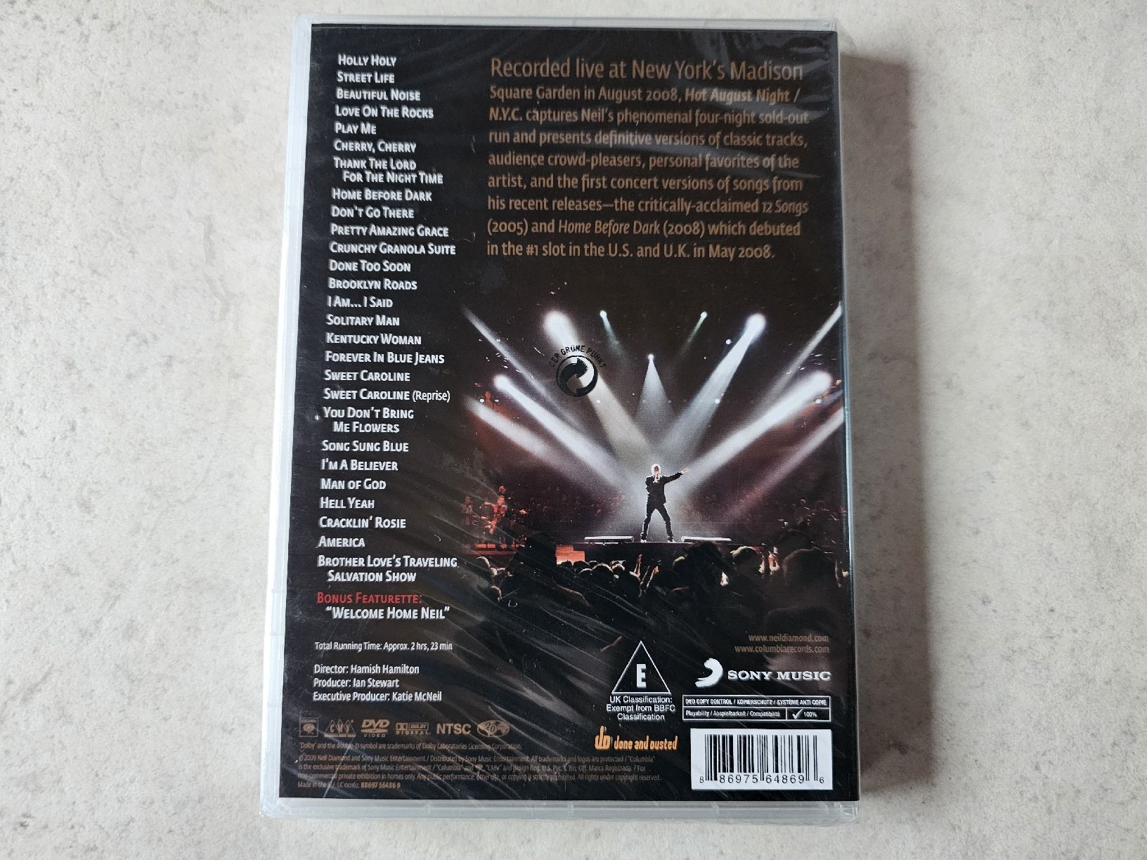 Tutti i DVDs: Neil Diamond  -  Hot August Night  /  Live In NYC – Nuovo e nell'imballaggio originale da Schneisingen venduto da backstore24 1