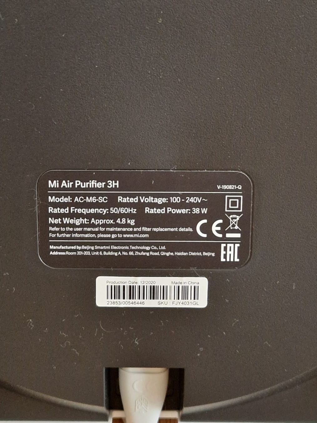 Xiaomi Purificatori d'aria: Xiaomi Mi Air Purifier 3H – Usato da Winterthur venduto da LynnAmy 5