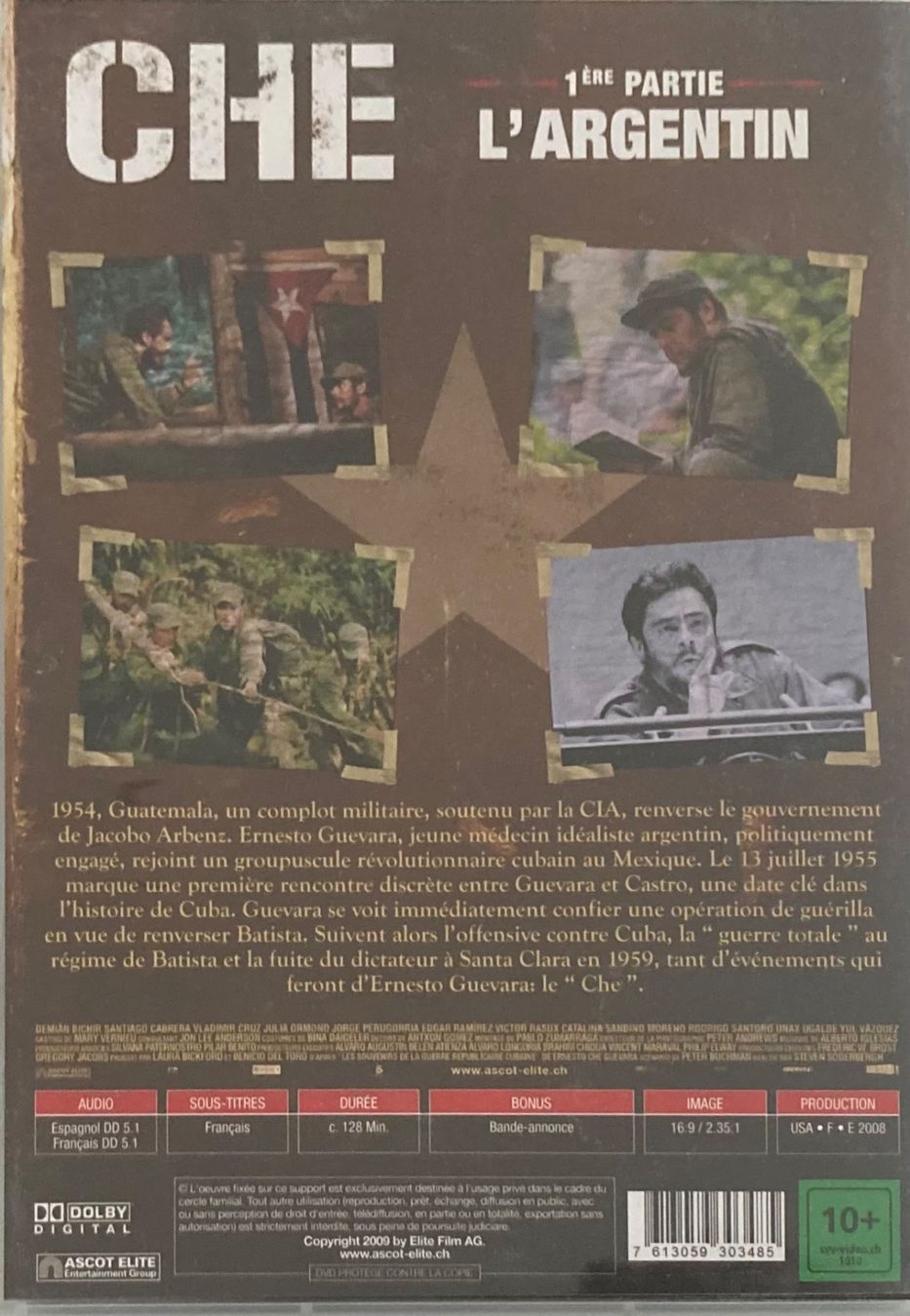 Tutti i DVDs: STEVEN SODERBERGH - CHE (1ERE PARTIE) L'ARGENTIN (BENICIO DE – Usato da Poliez-Pittet venduto da Newtown-Records 1