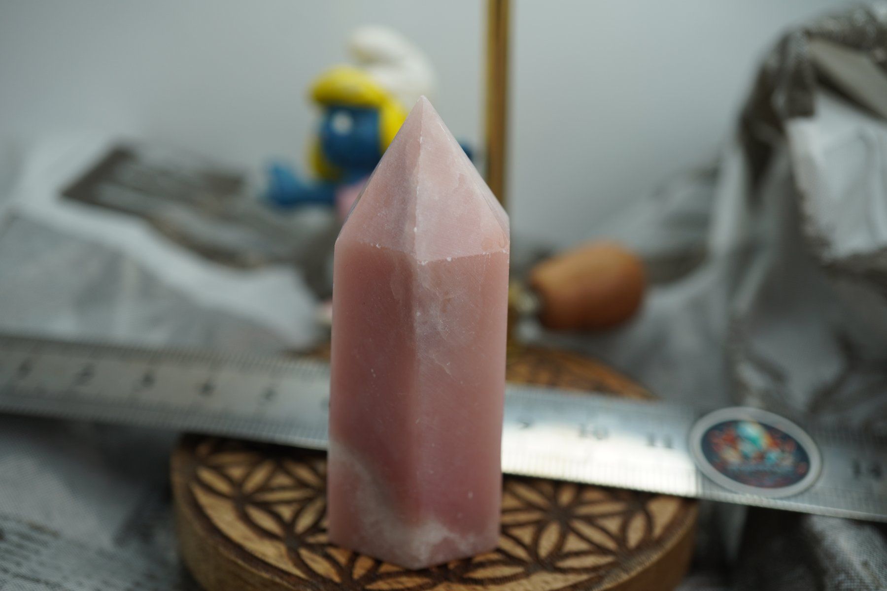 Mineralien & Heilsteine: Rosa Opal Peru   Spitze    6.5cm x 2,5cm – Neu und originalverpackt aus Eschenbach SG von topstone 5