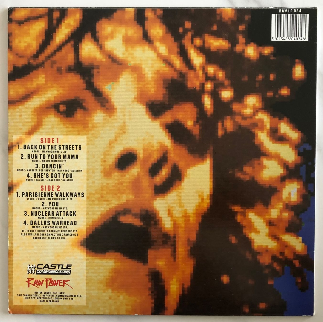 Vinyles: GARY MOORE - LIVE AT THE MARQUEE – D'occasion à Poliez-Pittet par Newtown-Records 1