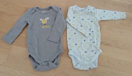 2 Strampler Langarm Baby Grösse 62/68 guter Zustand