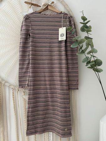  POMP DE LUX gestreiftes Mädchen Kleid, Gr. 134/140 NEU