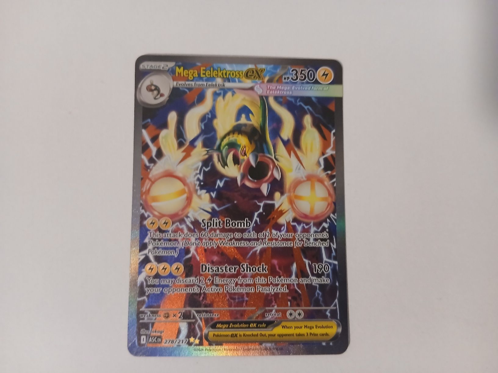 Pokémon Carte collezionabili: Carta Pokémon Mega Eelektross EX, perfetta  in inglese – Nuovo (secondo la descrizione) da Willisau venduto da giu_tjx8
