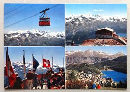 St. Moritz, Luftseilbahn mit Bernina-Gruppe