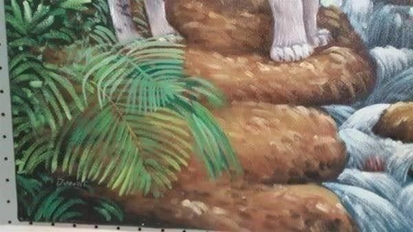 Gemälde: Ducret "Weisse Tiger" Gemälde – Gebraucht aus Zürich von Galerie-Kunst 1
