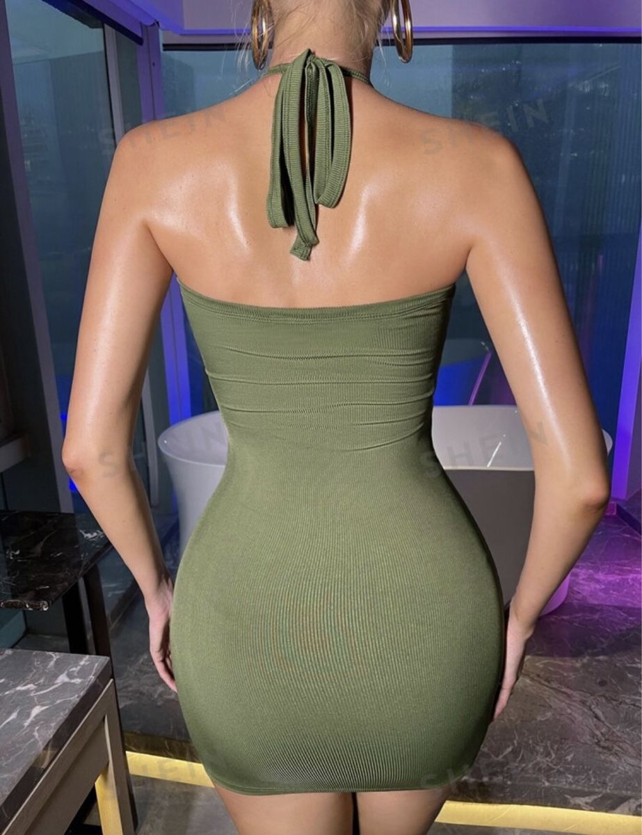 Shein Kleider: Robe verte soirée – Neu (gemäss Beschreibung) aus Montreux von Izapeche811 3