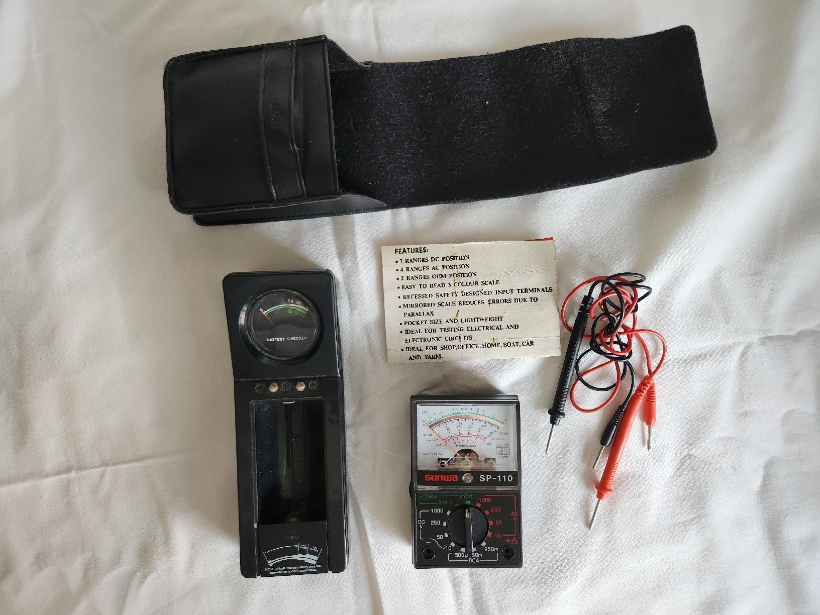 Misurare: Vintage Multimeter Set Sanwa SP-110 + Batterietester – Usato da Zürich venduto da BAENZERINO