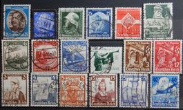 Deutsches Reich ex. Kat. 543-603 gest. 1934/36 Kat. 81 Euro