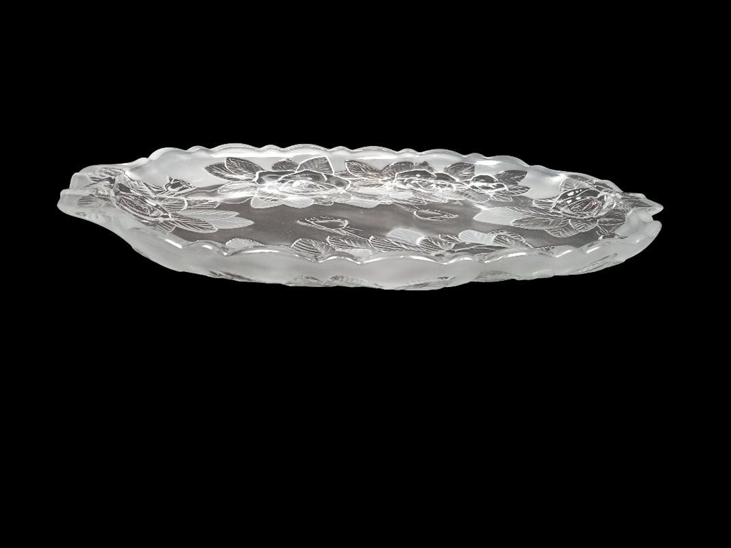 Servierplatten: ICE ROSE Glasplatte – Gebraucht aus Hünenberg von Restwert_Zug 3