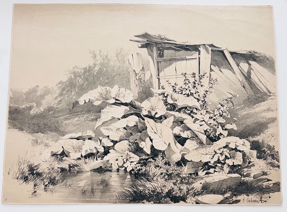 Alexandre Calamet ( 1810-1864) Lithografie Handsigniert (Gebraucht) in ...