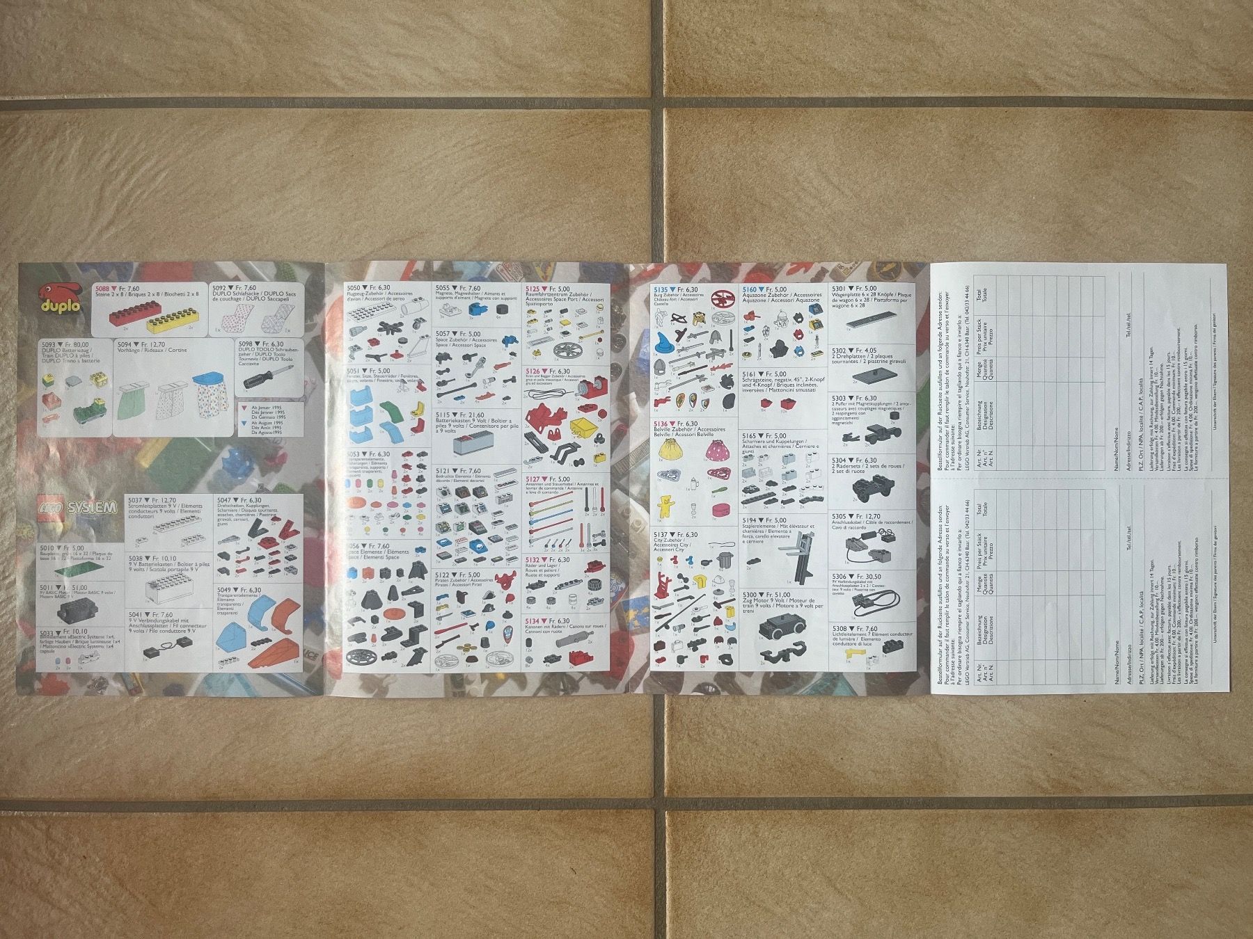 Lego Documenti: Catalogue LEGO Service 1995 – Usato da Vernayaz venduto da Darkfrost 1