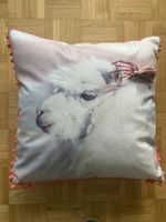 Deko Kissen Lama Alpaka Bommel 40x40cm