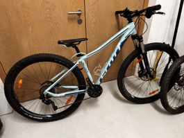 Mountainbike Scott Scale hellblau gebrauchter Zustand