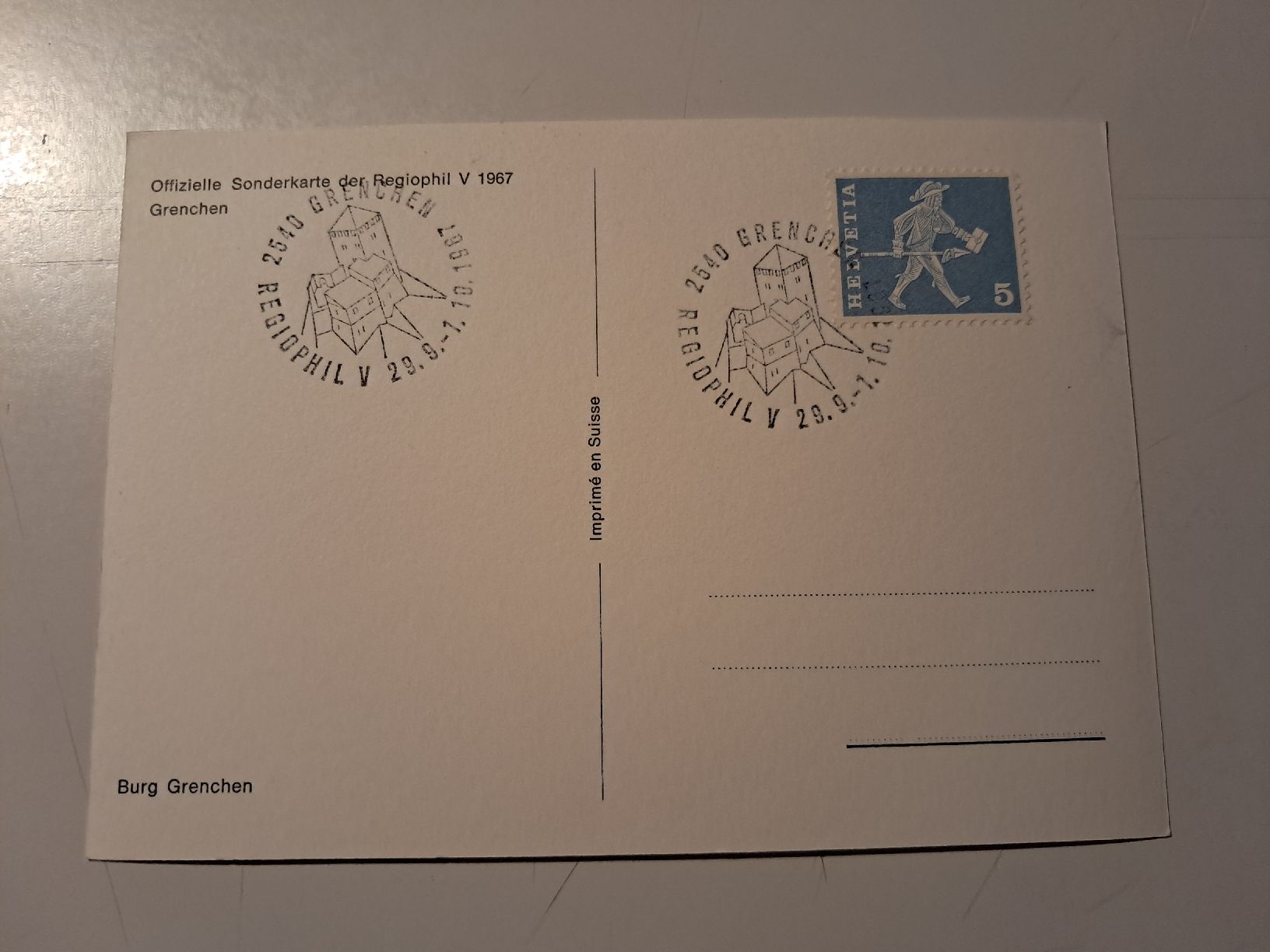 Cartoline postali: castello di Grenchen – Nuovo (secondo la descrizione) da Gorduno venduto da ema_7yhp 1