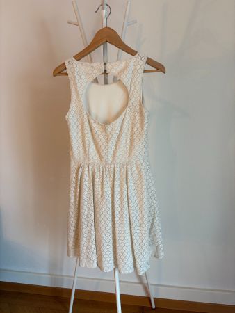 Cream Mini Dress with Open Back – Size 36, ONLY