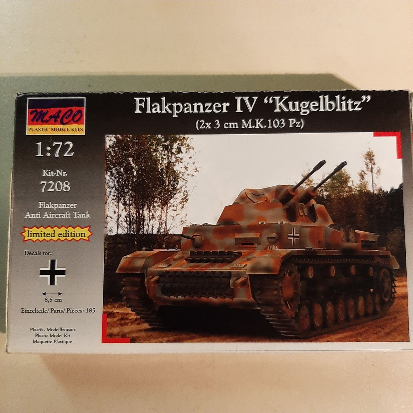 Kit di modellismo & Modellini statici: 55b ... Flakpanzer IV Kugelblitz ... Maco 7208 – Usato da Bonstetten venduto da Benibanny59