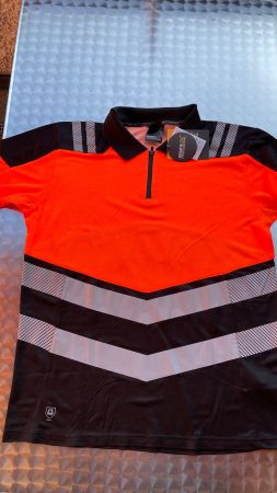 Regatta Professional Polo Shirt Orange Schwarz Grösse L Neu!