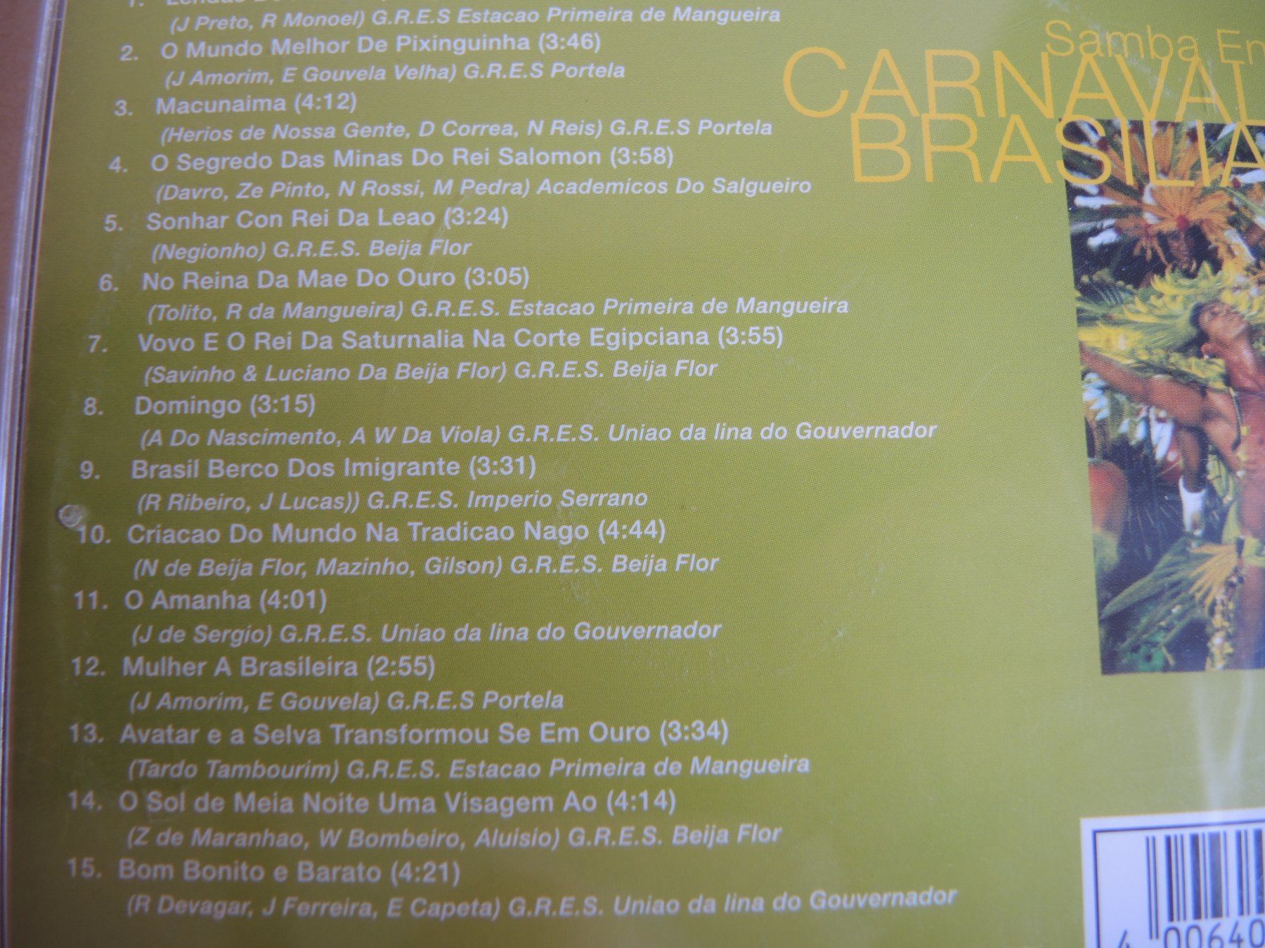 CD: Samba Enrado - Carnaval Brasiliano CD Brazil – Usato da Rorschach venduto da maeck8 3