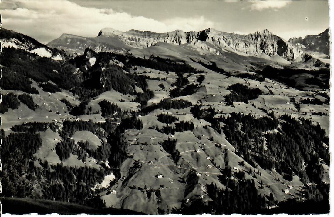 Ansichtskarten: Achseten bei Frutigen  1945 – Gebraucht aus Hochdorf von Ziegel-16