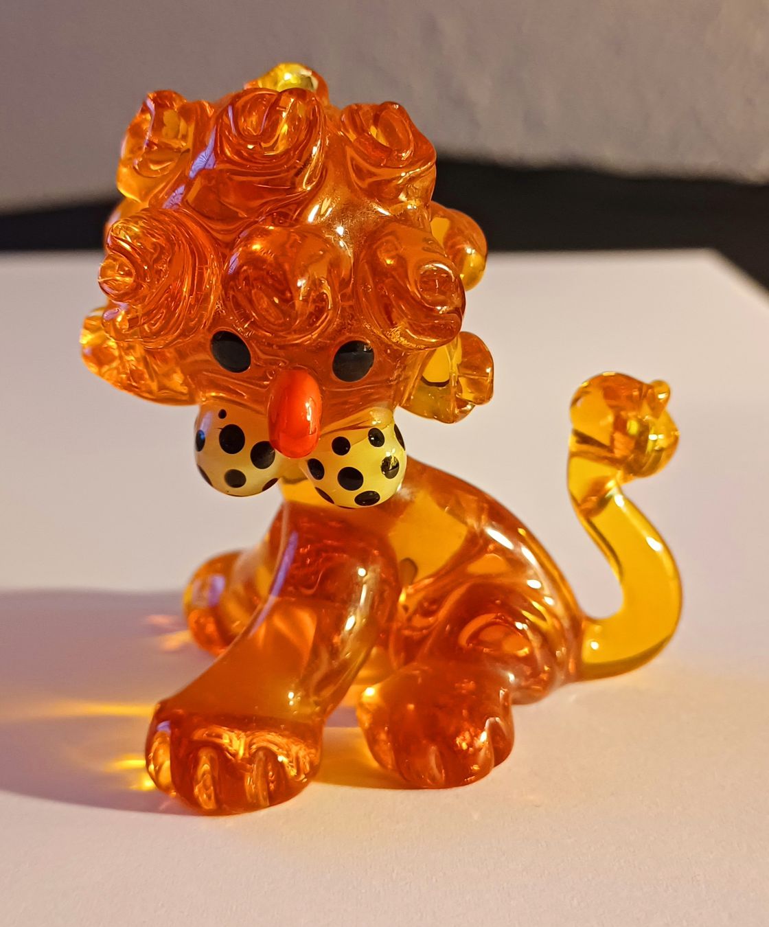 Gläser: Glasfigur Löwe, orange, alt – Gebraucht aus Volketswil von Anzaru 1