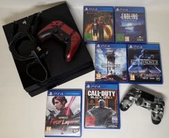 PS4 500GB + 2 Controller + 6 Spiele Komplettpaket