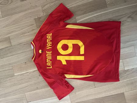 Fussballtrikot Kinder, Spanien 19 Lamine Yamal Grösse L