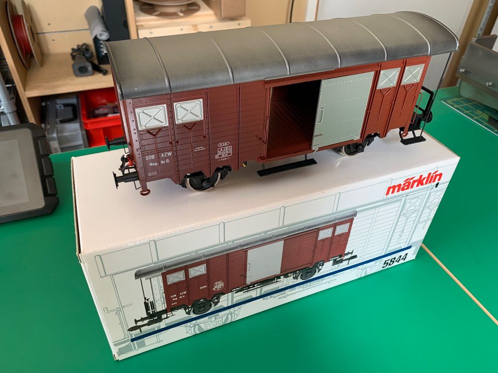 Märklin 5412 – Wagon Marchandises Eberspächer – Échelle 1 (Spur 1) – Occasion – Comme Neuf