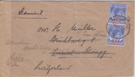 Brief 1947 MALAYA nach Zürich