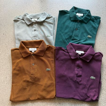 4x Lacoste Size 3 / S Poloshirt L.12.12