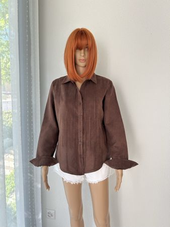 Stylish Brown Lemongrass Studio Shirt - Size M - Fall Fashio