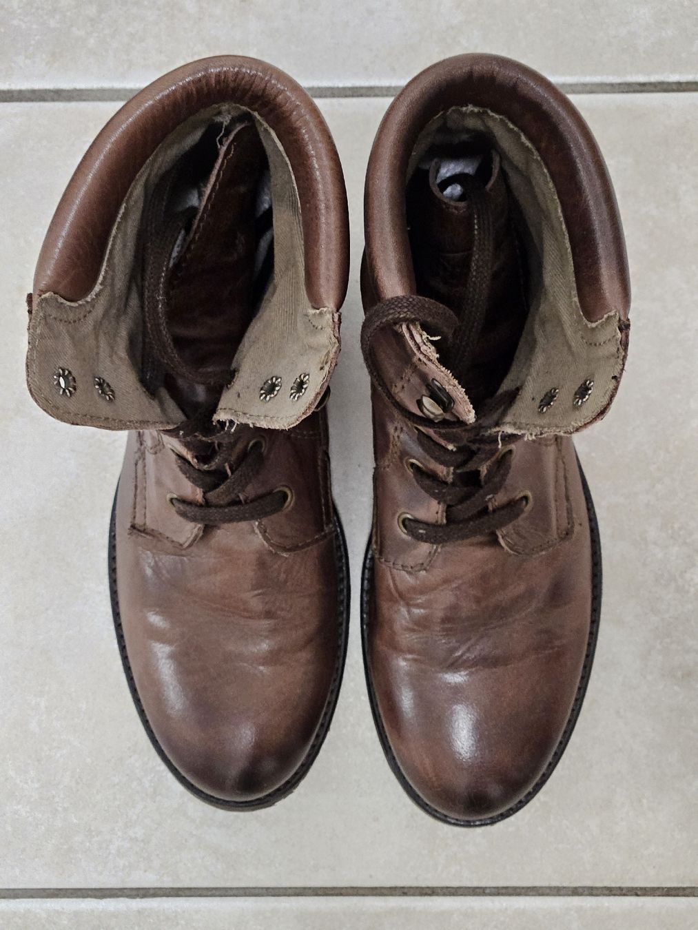 Buffalo Damenschuhe: Stylische braune Lederstiefel Grösse 38 – Gebraucht aus Winterthur von noodle_soup 5