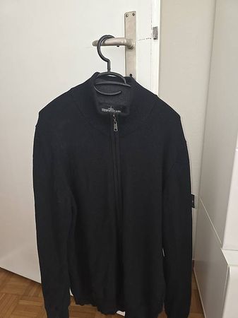 Stone Island Full-Zip Strickjacke Schwarz XXL  Original