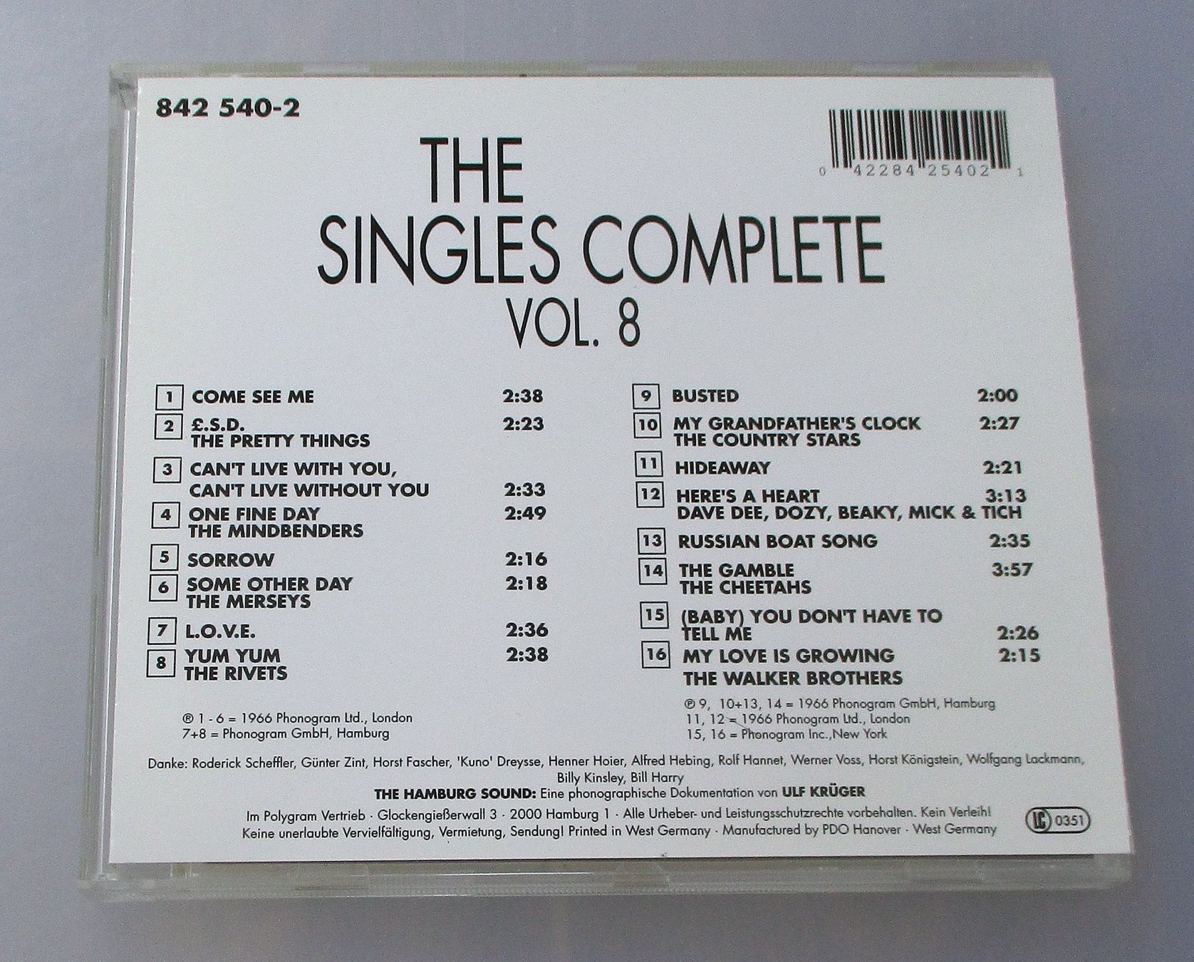 CD: THE STAR-CLUB SINGLES COMPLETE - Vol. 8 – Usato da Wattwil venduto da Muriel11 1