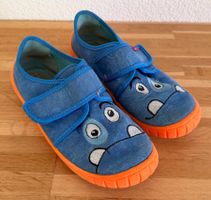 Schuhe - SUPERFIT blau Monster Gr. 34 Finken Hausschuhe