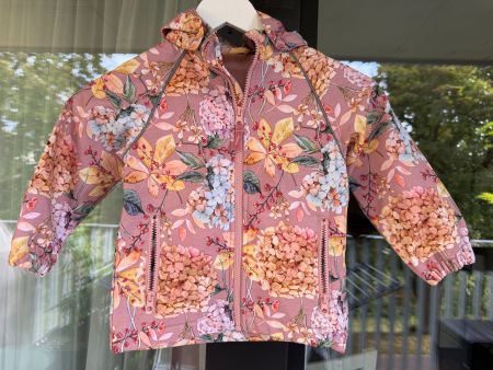 NAME IT Übergangsjacke – floraler Hortensien Print – Gr. 98