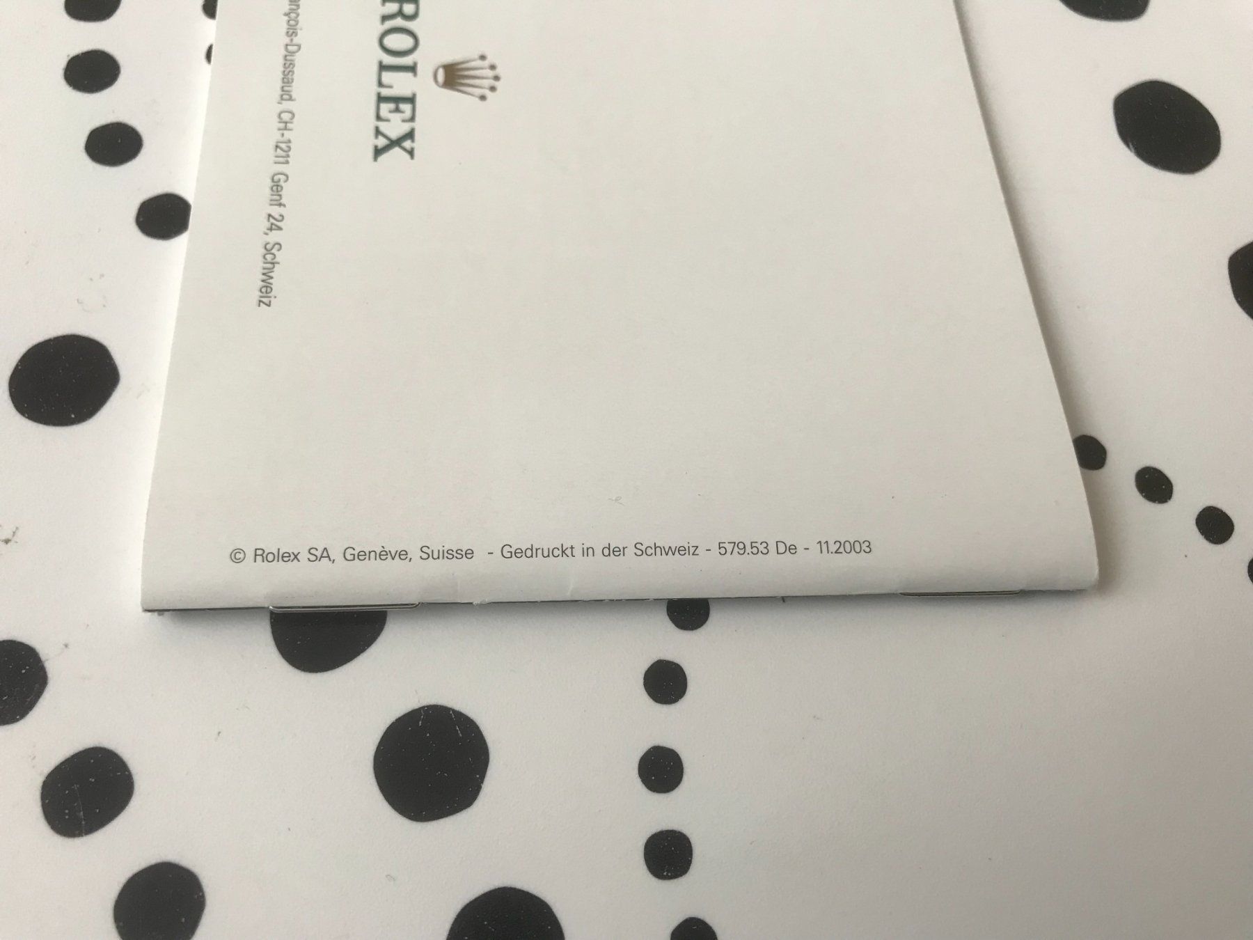 Documenti: ROLEX OPERATING - "IHRE ROLEX OYSTER" DE !!! – Usato da Epalinges venduto da dream-watch 5