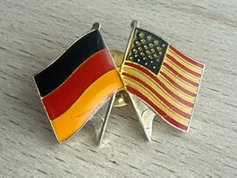 Pin  Flaggen Deutschland - USA