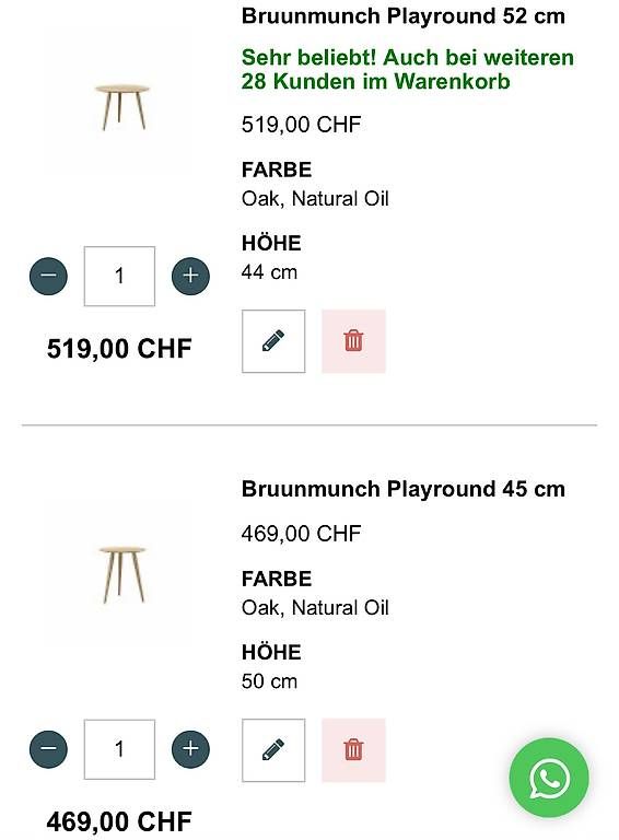 Tavoli: Bruunmunch Coffee Table Set – Usato da Auenstein venduto da Lemontree19 1
