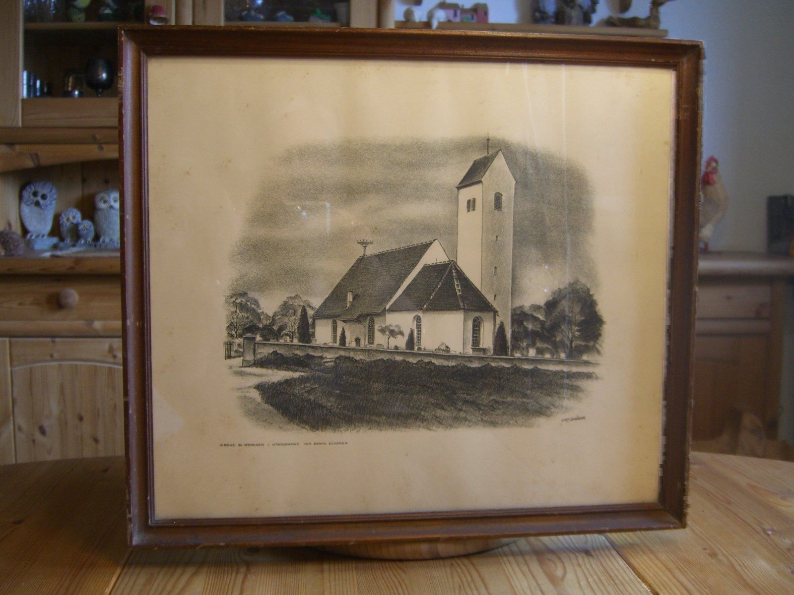 Grafica & Litografie: Kirche Möriken, Lithographie Edw.Schärer – Usato da Winterthur venduto da Gaia 1