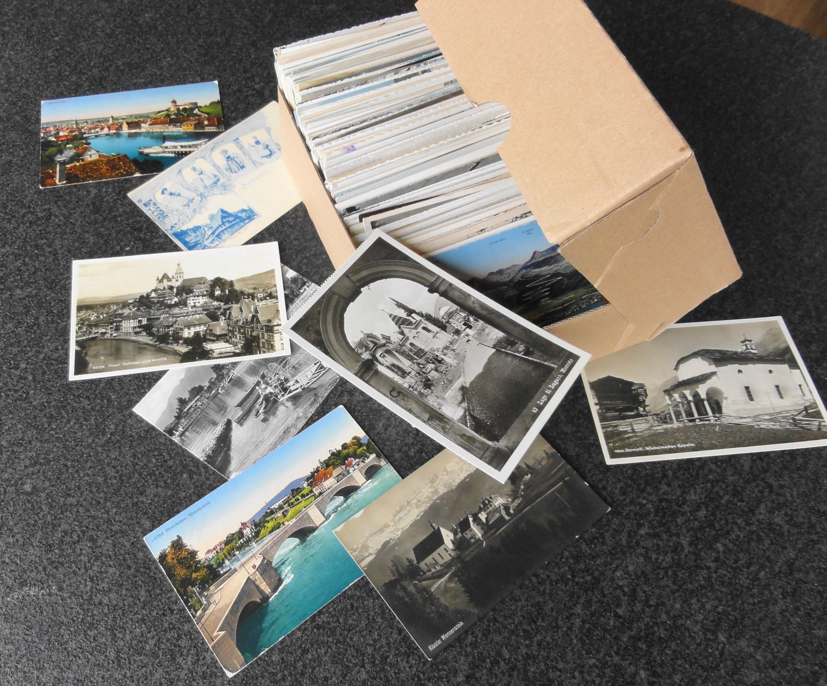 Cartoline postali: grosses Lot Ansichtskarten SCHWEIZ, zus. über 280 Stück – Usato da Reiden venduto da cinfis 1