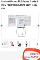 Flipchart PRO Deluxe Standard mit 2 Papierhaltern, Höhe 1100