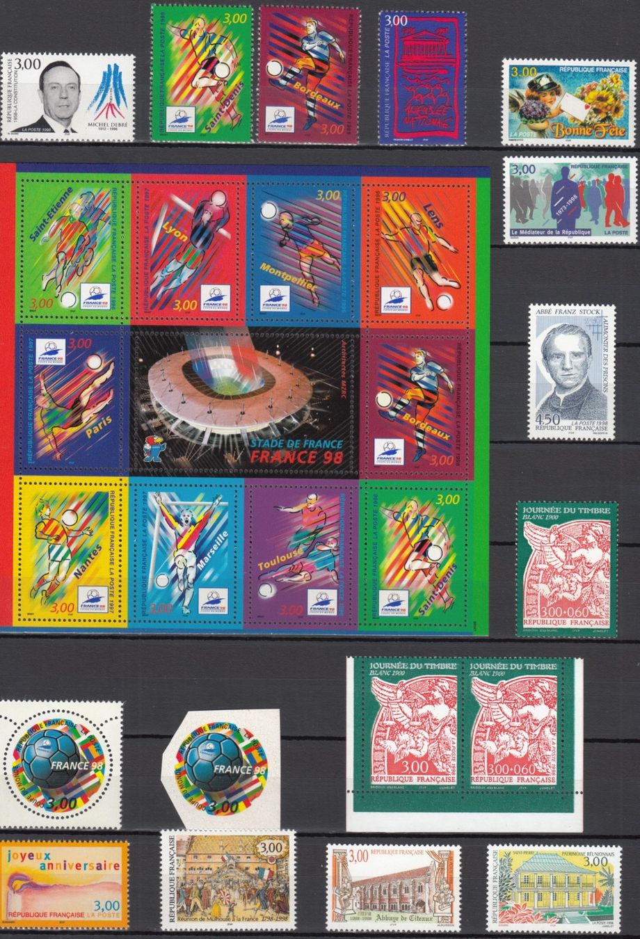 Tous les timbres: Frankreich 1998 postfrisch – D'occasion à Bürglen TG par StampGraf
