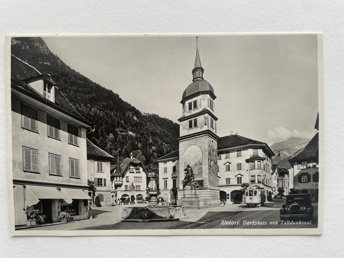 Cartoline postali: AK Altdorf mit Strassenbahn 27.07.1938 – Usato da Meierskappel venduto da Hala03 1